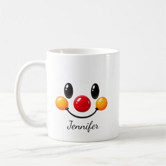 CANECA DE CAFÉ COM EMOJI SORRIDENTE DE FERIADO (Pe