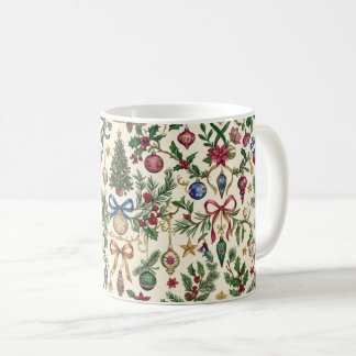 Caneca de Café com Enfeite de Férias Elegante