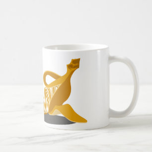 Caneca de café com erro tipográfico da banana