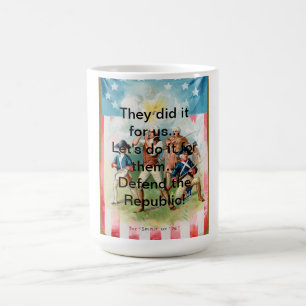 Caneca de café com ESPÍRITO de 76 fizeram-no para