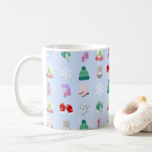 Caneca de Café com Estampa de Inverno/Natal (330ml