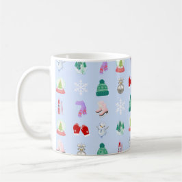 Caneca de Café com Estampa de Inverno/Natal (330ml