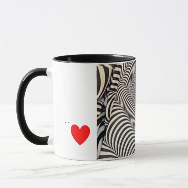 Caneca de Café com Estampa de Zebra (Esquerda)