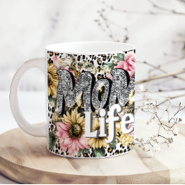Caneca de Café com Estampa Floral de Animais da Vi