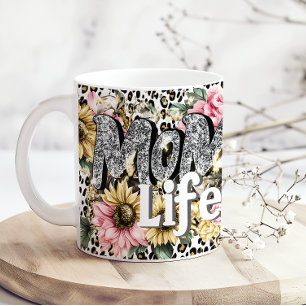 Caneca de Café com Estampa Floral de Animais da Vi
