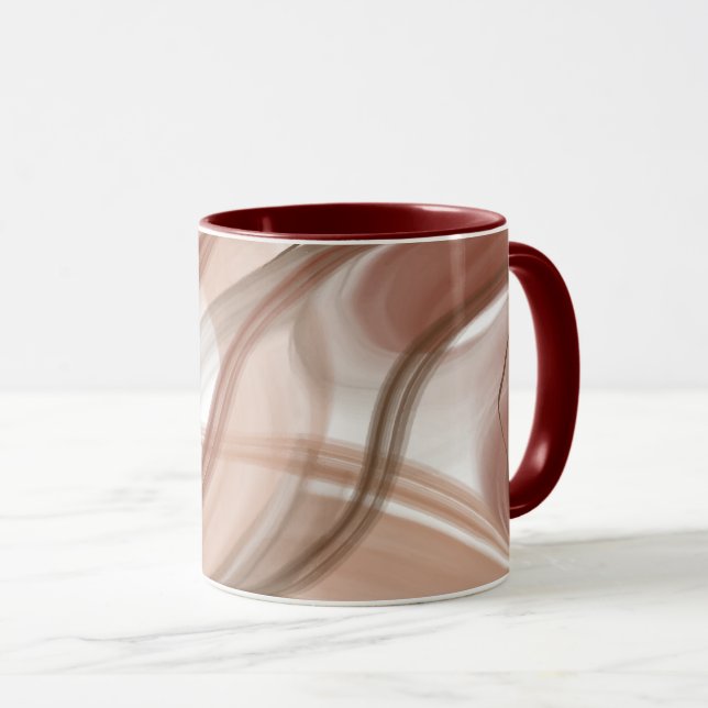 Caneca de Café com Estética de Pastel – Elegante e (Frente Esquerda)