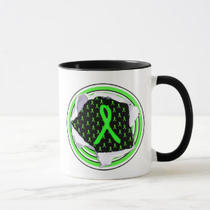 Caneca de Café com Fitas de Conscientização do Gue