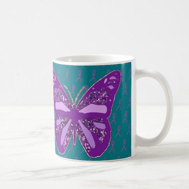 Caneca de Café com Fitas de Conscientização Turque (Direita)