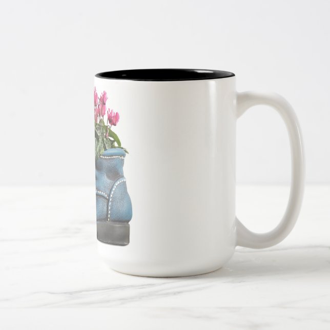 Caneca de café com flores (Direita)