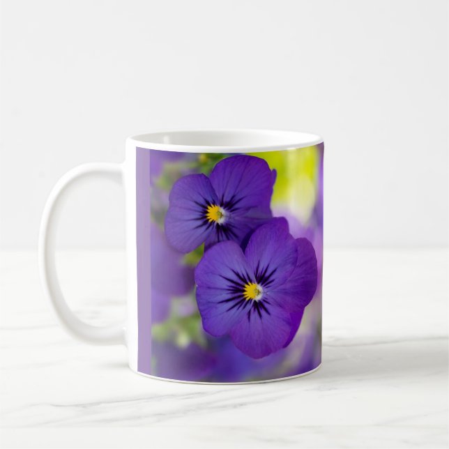 Caneca de Café com Flores Lindas (Esquerda)