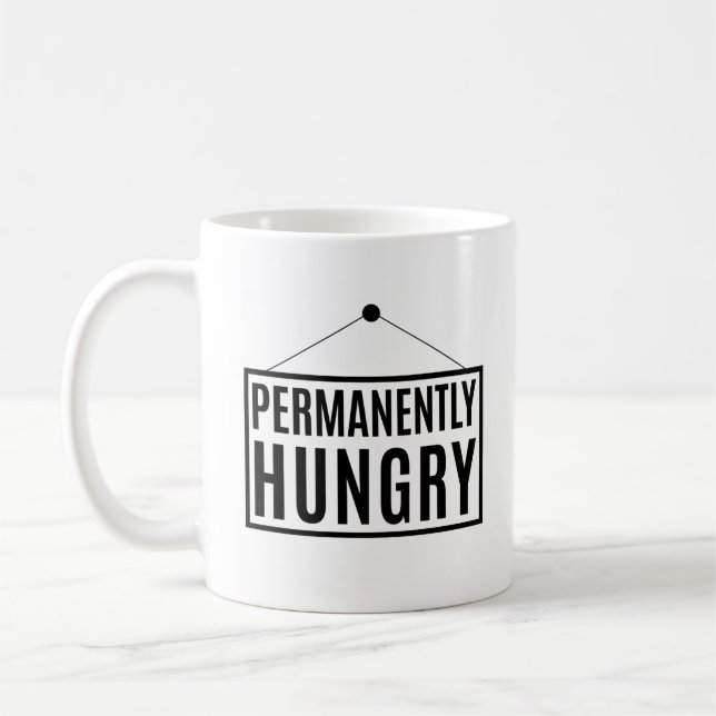 Caneca De Café Com Fome Permanente (Esquerda)