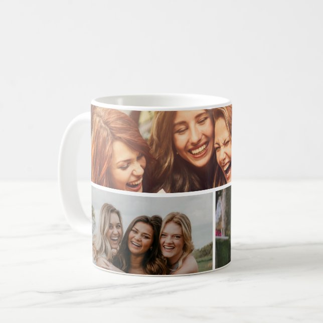 Caneca de Café com Foto de Amigos (Frente Esquerda)
