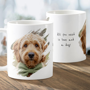 Caneca de Café com Foto de Cachorro Presente Perso