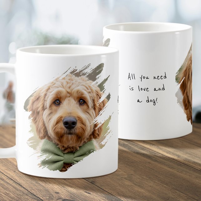 Caneca de Café com Foto de Cachorro Presente Perso (Criador carregado)