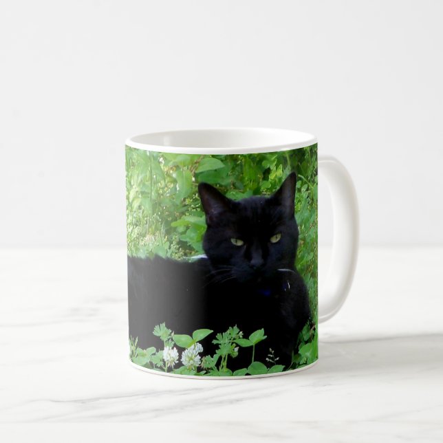 Caneca de Café com Foto de Gato de Estimação (Frente Esquerda)