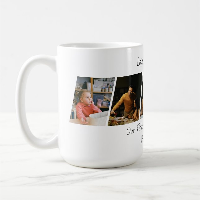 Caneca de Café com Foto de Natal Personalizada (Esquerda)