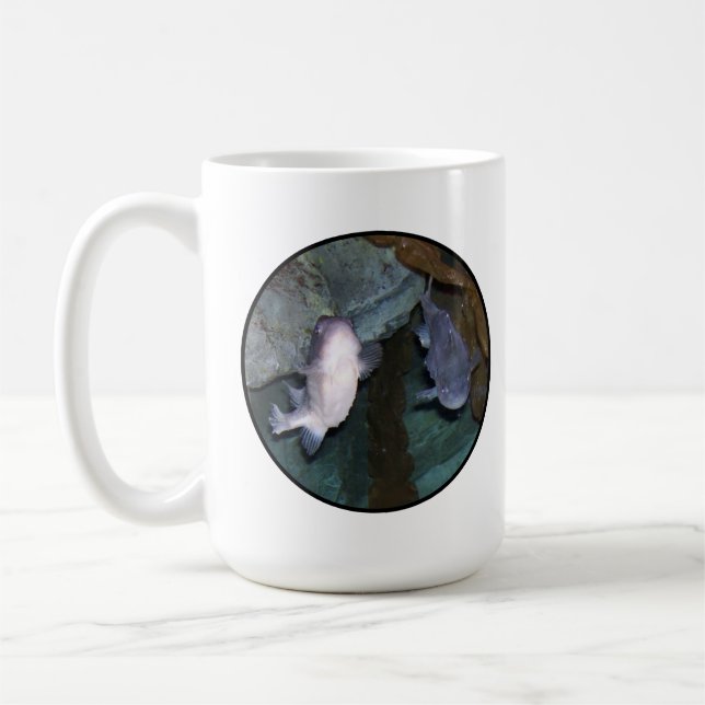 Caneca de Café com Foto de Peixe Yin Yang (Esquerda)