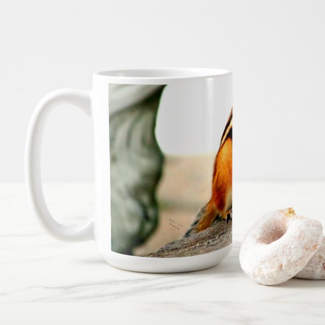 Caneca de café com foto do Chipmunk (Com Donut)