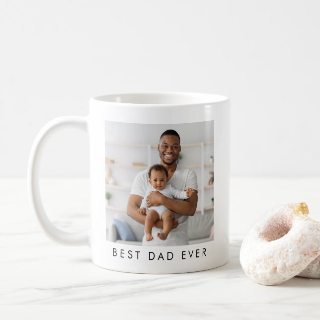 Caneca de Café com Foto do Melhor Pai do Mundo 2 (Com Donut)