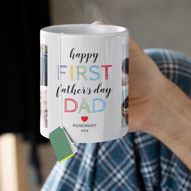 Caneca de Café com Foto do Primeiro Dia dos Pais (Criador carregado)
