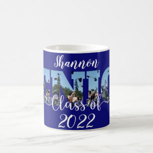 Caneca de café com foto personalizada da turma sên