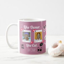 Caneca de Café com Foto Personalizada de Gato | Ca