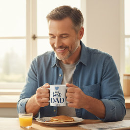 Caneca de Café com Foto Personalizada Melhor Pai d