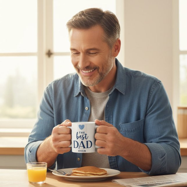 Caneca de Café com Foto Personalizada Melhor Pai d (Criador carregado)