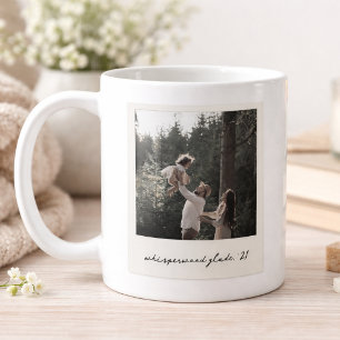 Caneca de Café com Foto Polaroid Arte Vintage Pe