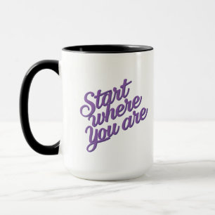 Caneca de Café com Frase Inspiradora