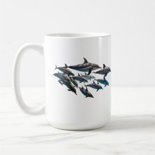 Caneca de Café com Golfinho Nariz-de-Garrafa