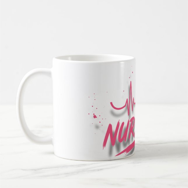 Caneca de Café com Gradiente da Vida de Enfermeira (Esquerda)