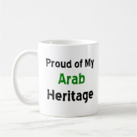 caneca de café com herança árabe