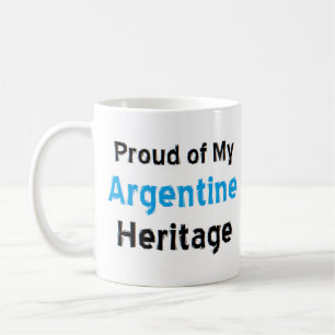 caneca de café com herança argentina