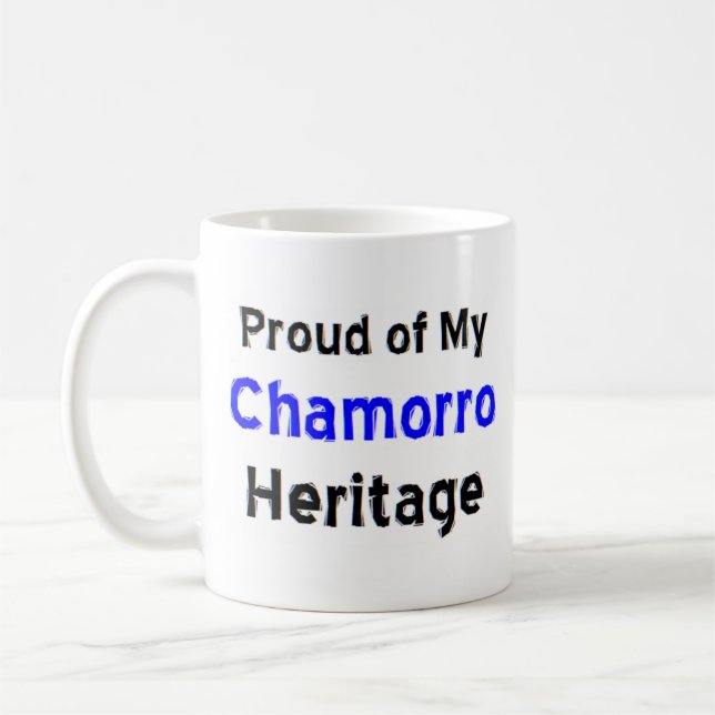 caneca de café com herança chamorro (Esquerda)