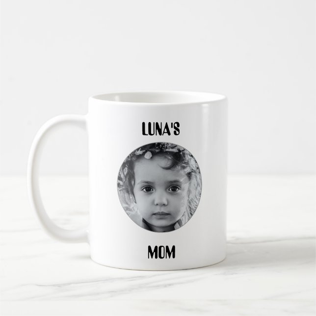 Caneca de Café com Imagem & Nome Personalizados (Esquerda)