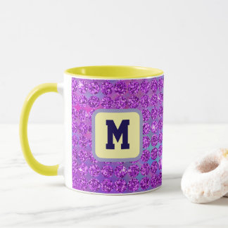 Caneca de Café com Letra Inicial Personalizada Mon