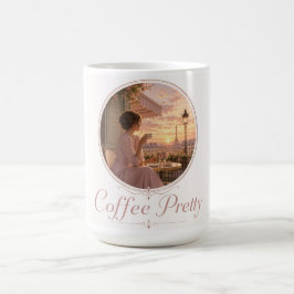 Caneca de café com logotipo bonito de café - tema