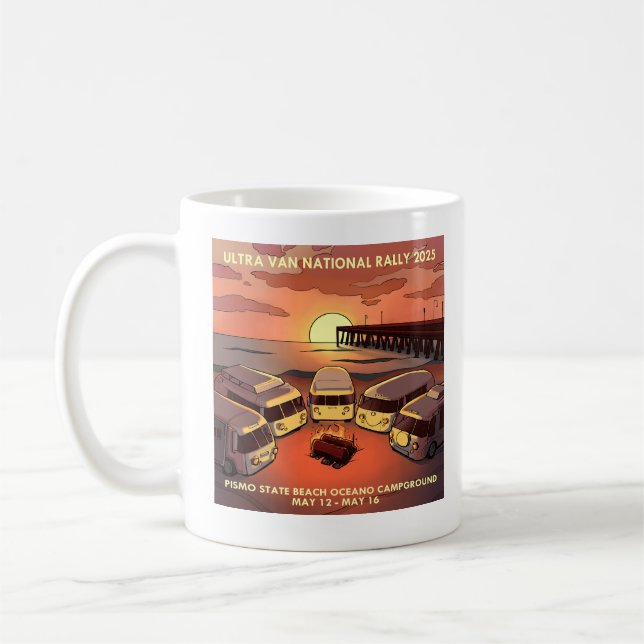 Caneca de café com logotipo nacional Rally 2025 (Esquerda)