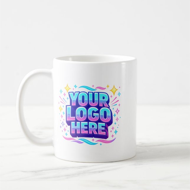 Caneca de Café com Logotipo Personalizado Presente (Esquerda)