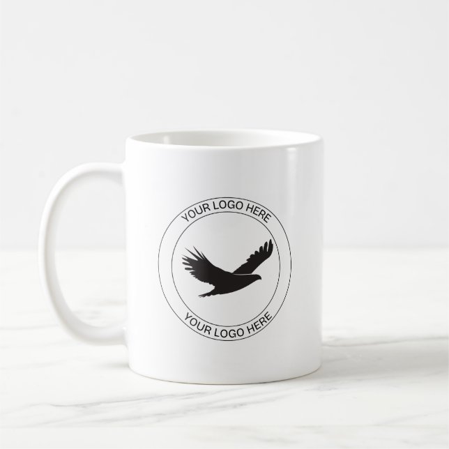 Caneca de café com logotipo personalizado presente (Esquerda)