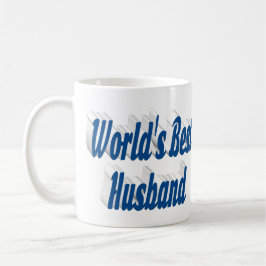 Caneca de café com meia texto azul mar do marido