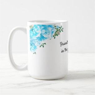 Caneca de Café com Mensagem de Amizade Jardim de F