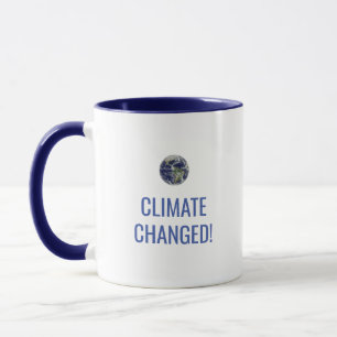 Caneca de café com mensagem de conscientização sob