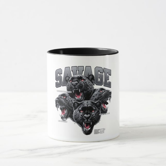 Caneca de Café com Mentalidade Alfa de Gorila Selv (Centro)