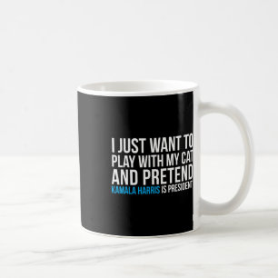 Caneca De Café Com Meu Gato, Kamala Harris É O Presidente