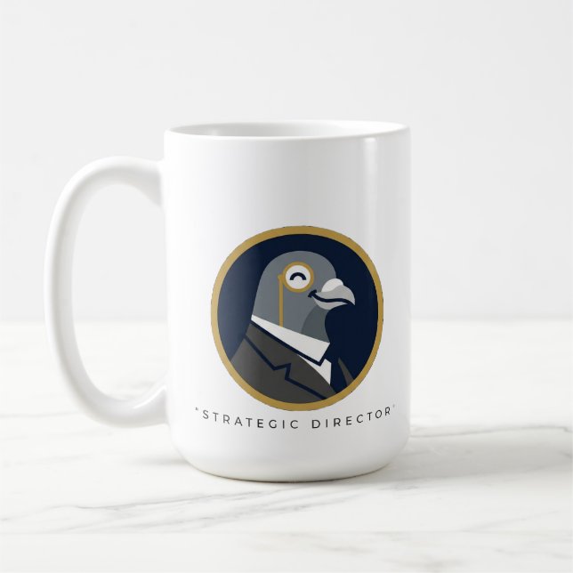 Caneca de Café com Moldura Dourada Assinatura do D (Esquerda)