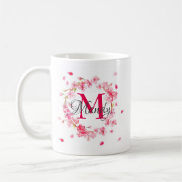 Caneca de Café com Monograma Pessoal Elegante Pers
