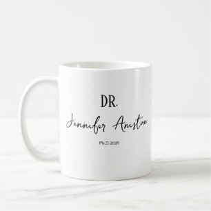 Caneca de Café com Nome Personalizado do Médico, M