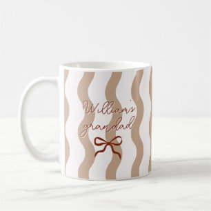 Caneca de Café com Nome Personalizado e Listras Cu